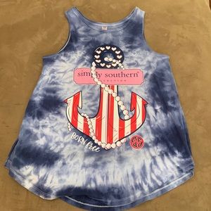 Simply Southern Anchor Tank Top Size Medium